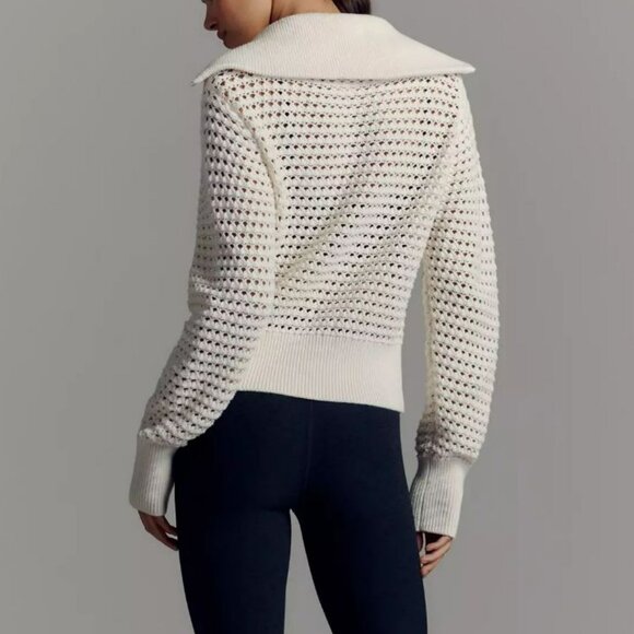 New Varley Eloise Zip Through Knit Jacket - Picture 3 of 15